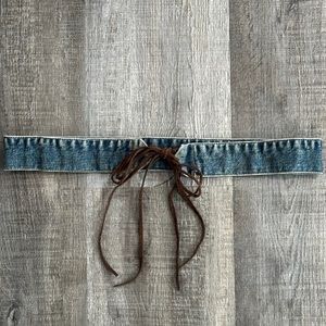 💞 Women’s 29” Denim & Leather Belt